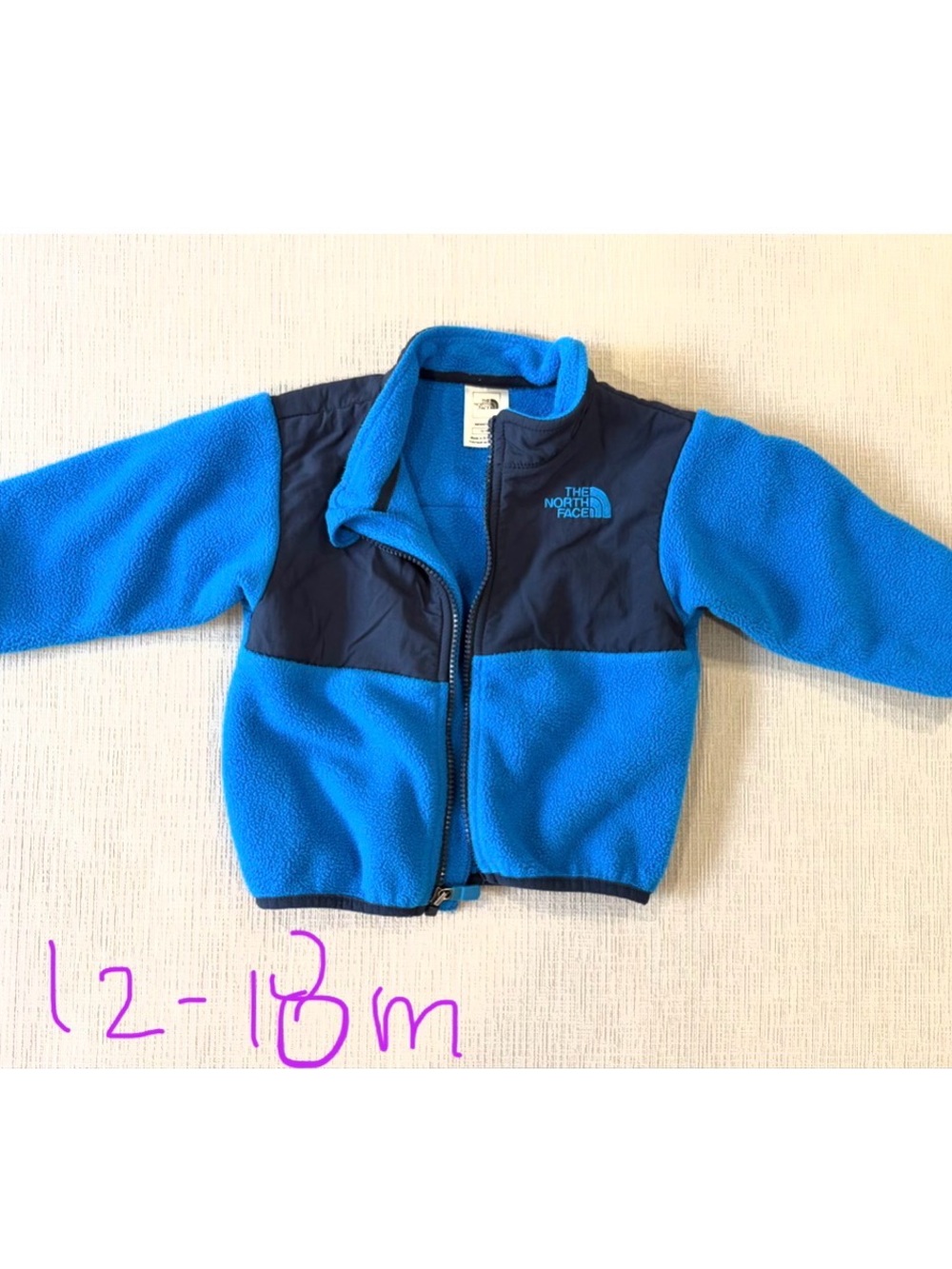 The North Face Bright Blue Infant Denali Fleece Jacket 12-18 months